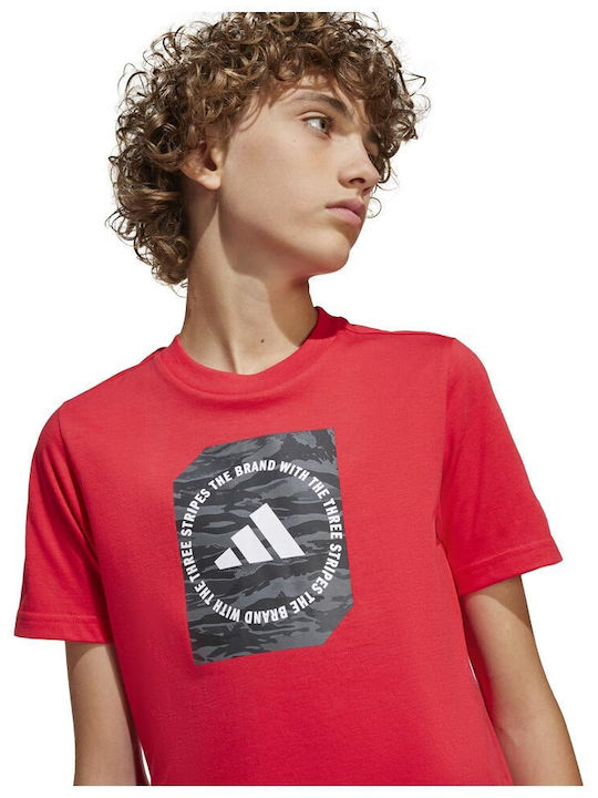 Παιδικό T-shirt Κόκκινο Camo Box