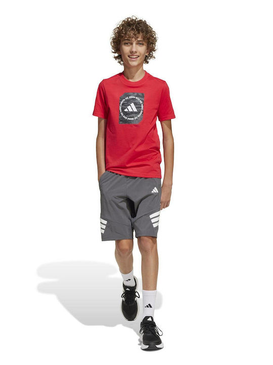Παιδικό T-shirt Κόκκινο Camo Box
