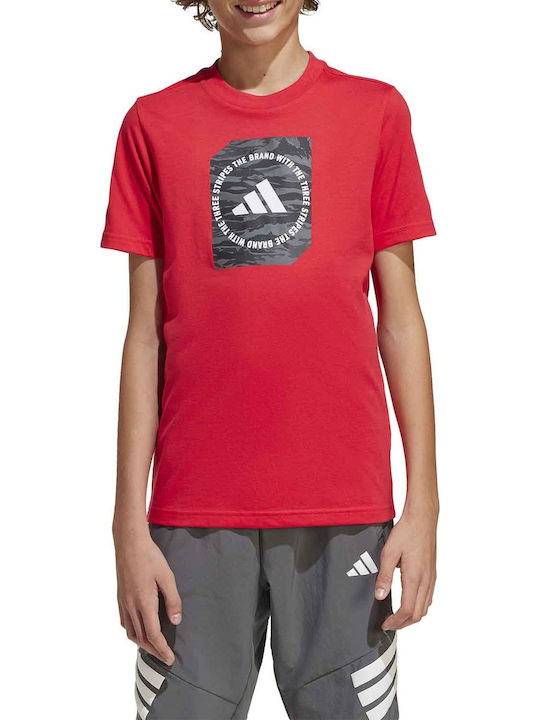 Παιδικό T-shirt Κόκκινο Camo Box