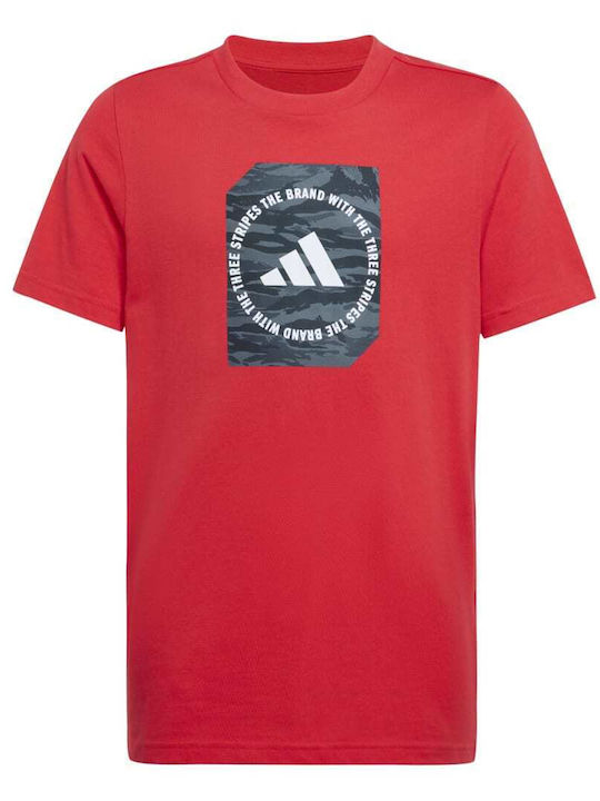 Παιδικό T-shirt Κόκκινο Camo Box