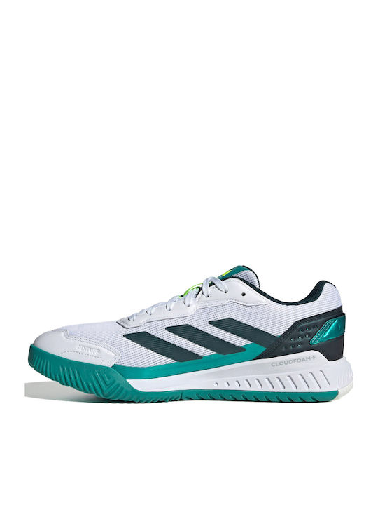 adidas Courtquick Ανδρικά Παπούτσια Padel Λευκά
