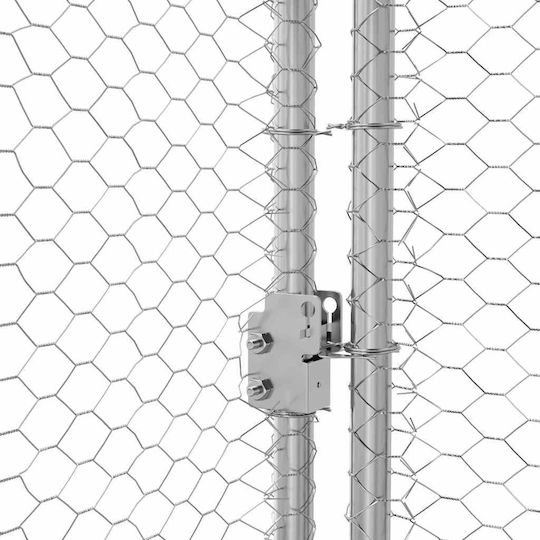 vidaXL 3381110 Galvanized Steel Cage for Birds 600x200x198.5cm