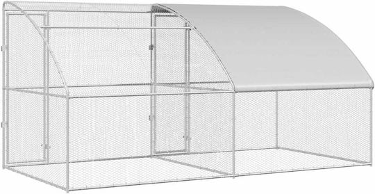 vidaXL 3381107 Клетка за птици от Галванизирана Стомана 400брx200брx198.5брсм.