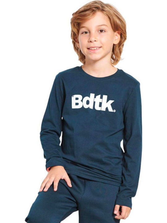 Kids' Shirt Long Sleeve Petrol Blue