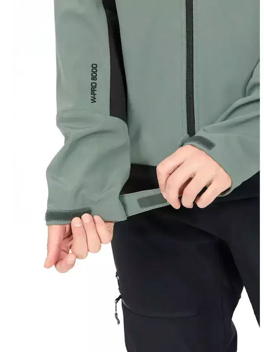 Winter Jacket Softshell Waterproof and Windproof Balsam Green - Mint