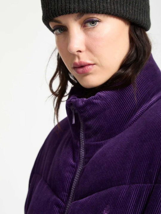 Cord'n Stone Късо Дамско Puffer Якето За Зима Acai
