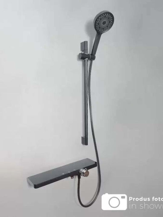 Alista Home Coloană de duș cu Baterie Argintiu