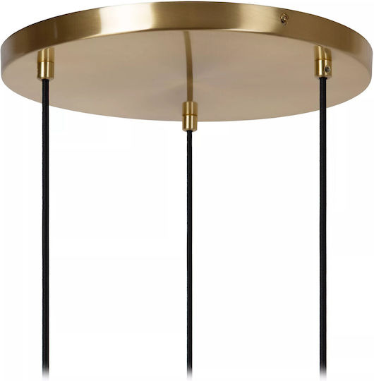Lucide Lightning Pendant Light Gold 35x35x163cm