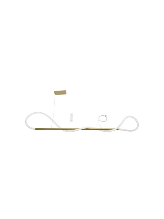 kelvo Glow Pendant Light White with Rope 120x35x50cm