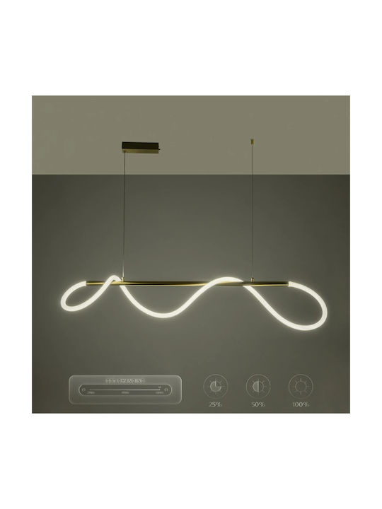 kelvo Glow Pendant Light White with Rope 120x35x50cm