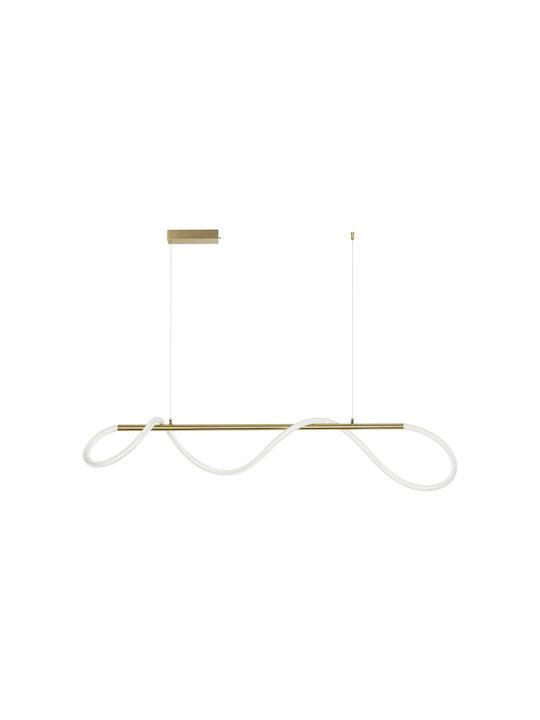 kelvo Glow Pendant Light White with Rope 120x35x50cm