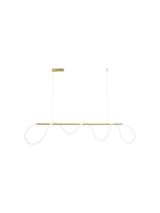 kelvo Glow Pendant Light White Rail 150x35x50cm