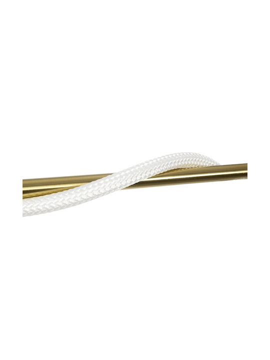 kelvo Glow Pendant Light White with Rope 120x35x50cm