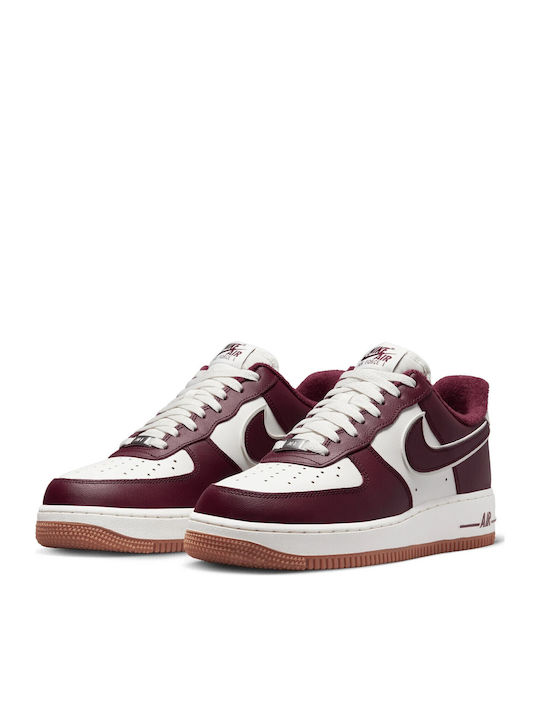 Nike Air Force 1 '07 LV8 Sneakers Sail / Night Maroon / Gum Medium Brown Nike Air Force 1 '07 LV8 Sneakers Sail / Night Maroon / Gum Medium Brown