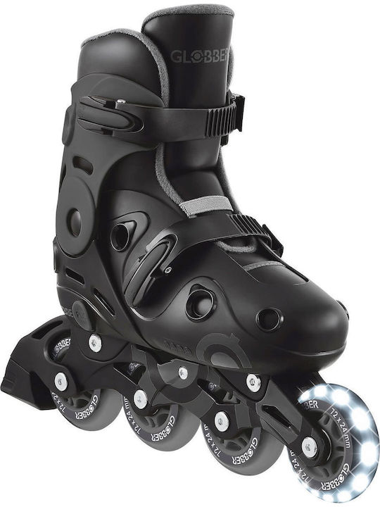 Globber Inline Αυξομειούμενα Rollers Μαύρα Παιδικά