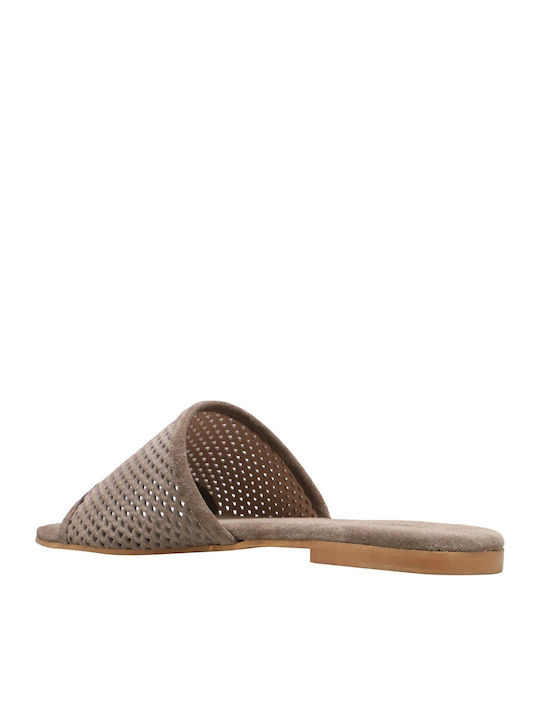 Flache Sandalen für Damen in Beige Farbe