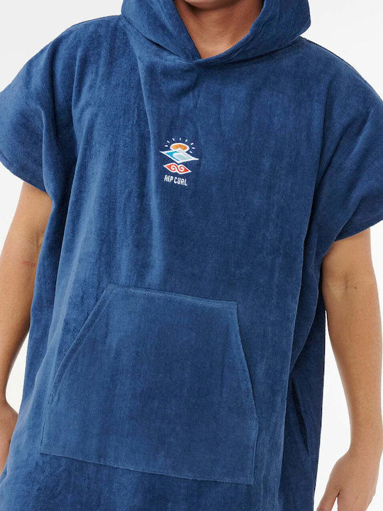 Rip Curl Strandponcho Baumwolle Blau