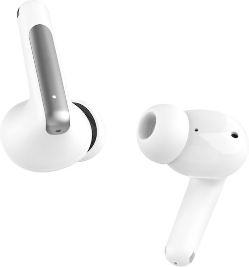Infinix Xbuds NC XE28 Bluetooth Handsfree Ακουστικά με Αντοχή στον Ιδρώτα Λευκά