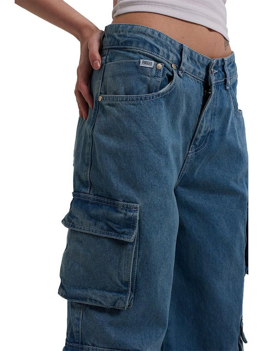 Damenjeans in Weit geschnittener Linie Light Blue