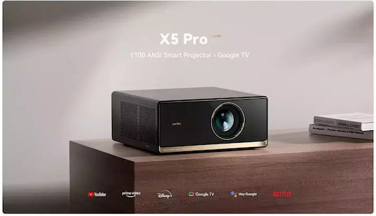 Wanbo X5 Pro 2025 Projector LCD Full HD LED Lamp with Wi-Fi and Built-in Speakers Black