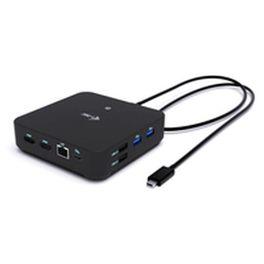 i-tec USB-C Docking Station με HDMI/DisplayPort 4K PD Ethernet και σύνδεση 3 Οθονών Μαύρο (C31TRIPLEVIDEODPPRO)