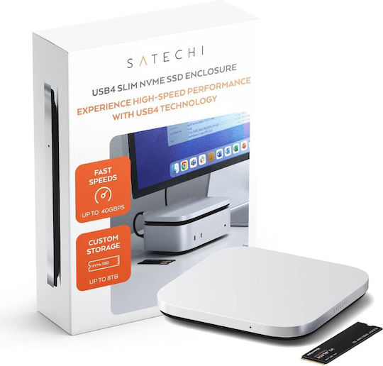 Satechi Ultra-slim Aluminum Type-C USB-C Docking Station with Silver