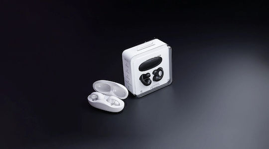 Happy Plugs Clip In-ear Bluetooth Handsfree Ακουστικά Λευκά