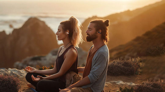 Happy Plugs Clip In-ear Bluetooth Handsfree Ακουστικά Λευκά