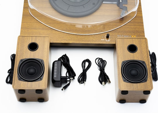 Technaxx TX-188 Πικάπ με Προενίσχυση και Ενσωματωμένα Ηχεία Καφέ