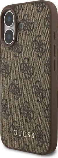 Guess 4g Classic Umschlag Rückseite Kunststoff / Silikon Braun (iPhone 17)