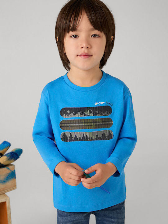 Kids' Shirt Long Sleeve Blue