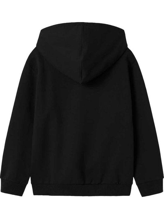 Παιδικό Φούτερ με Κουκούλα και Τσέπες Black