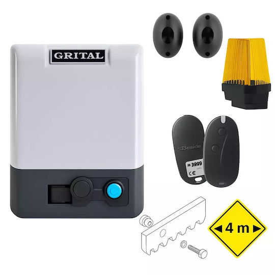 Grital Gr 5 Fp Sliding Garage Door Motor Set 500kg Maximum Weight Metal Rack