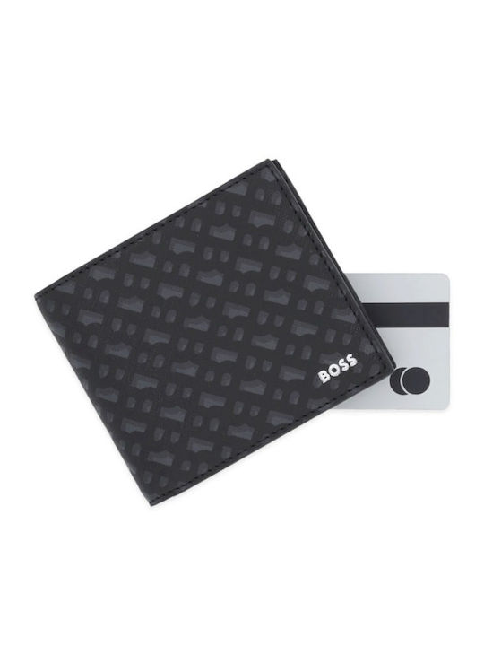 Leather Men's Wallet Coins Black