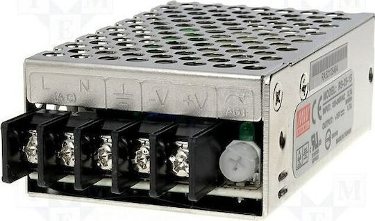 Mean Well Τροφοδοτικό LED Ισχύος 15W με Τάση Εξόδου 5V 2τμχ