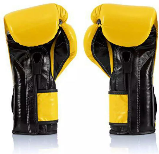 Fairtex Mănuși de Box din Piele pentru Competiție Galbene