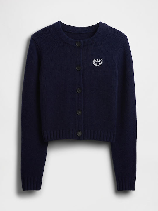 Kids Cardigan Cotton Dark Night