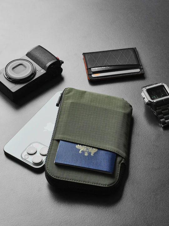 Мъжко Портфейл Пътнически с RFID Зелен
