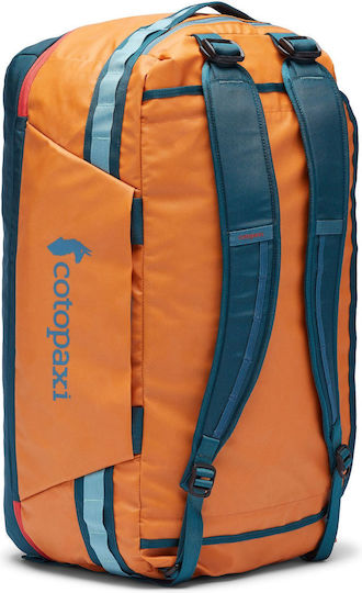 Cotopaxi Duffel Σακ Βουαγιάζ Πλάτης 50lt Πορτοκαλί Υφασμάτινο M50εκ.