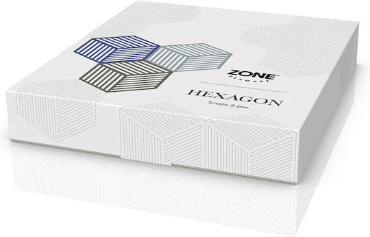 Zone Denmark Tischsets Silikon Blau 16x14cm 3 Stück