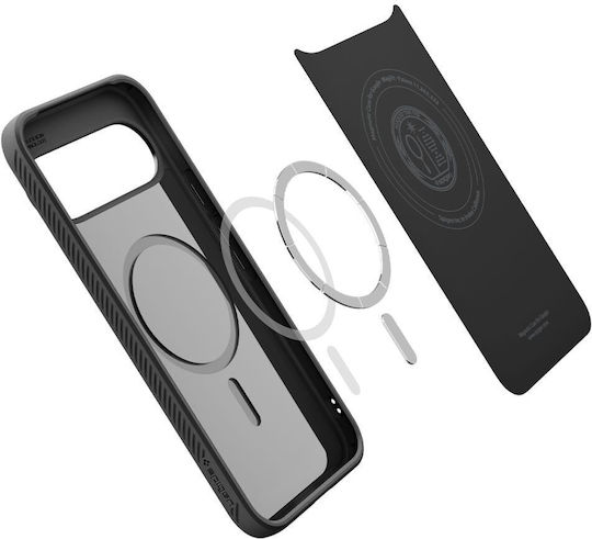 Spigen Liquid Air Mag Umschlag Rückseite Silikon Schwarz (Google Pixel 10 / 10 Pro)