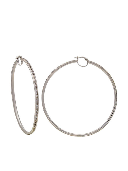Savvas Design Обици от White Gold с Камъни
