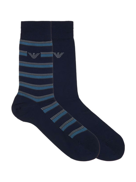 Emporio Armani Ανδρικές Κάλτσες Μπλε 2Pack