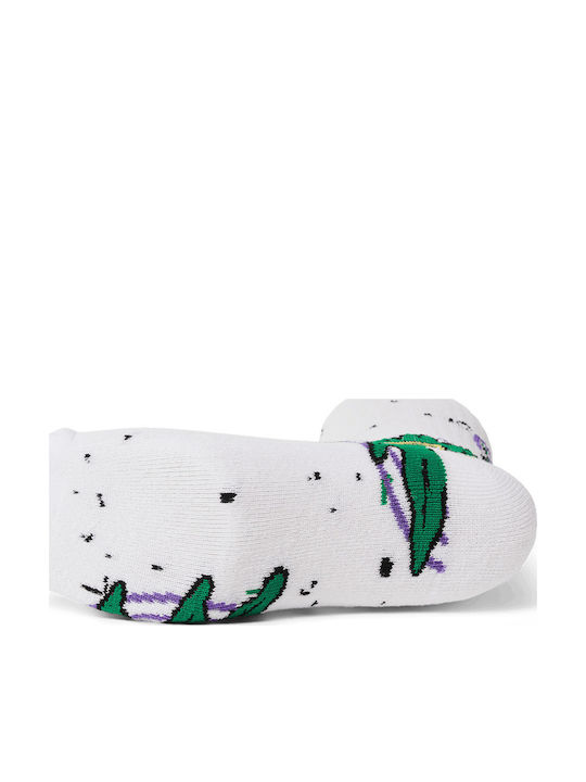 HUF Green Buddy Hypnosis Bărbați Șosete Alb 1Pachet