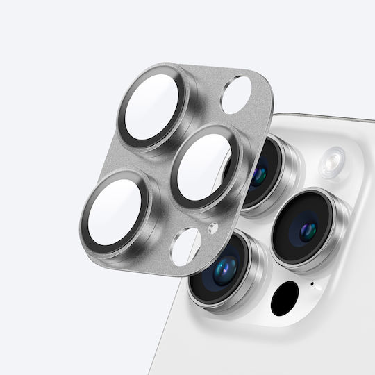 Amazingthing Aviation-Grade Alloy Tempered Glass Lens for iPhone 16 Pro / 16 Pro Max Camera Protectors Gray
