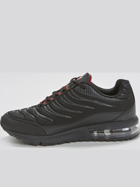 Throttle Men's Black Sneakers
