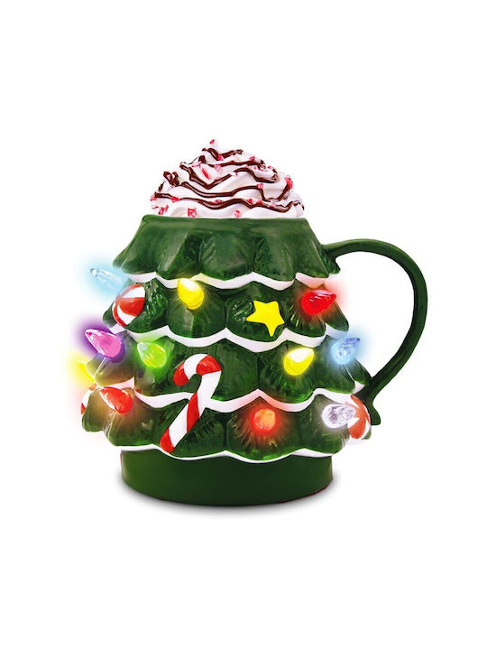 Mikamax Christmas Mug Ceramic Brown L14.8xW12.1xD11cm.