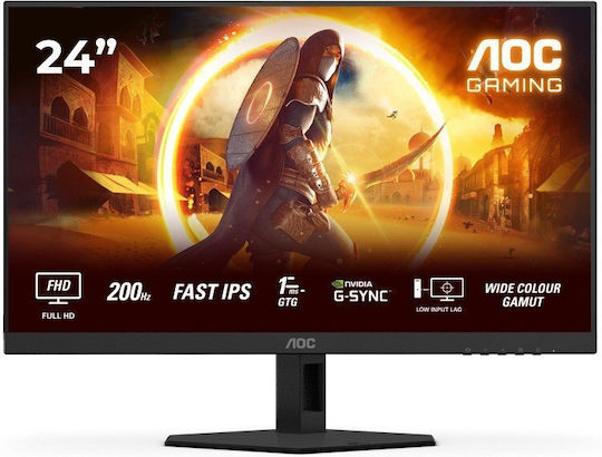 AOC 24G4HRE IPS HDR Gaming Monitor 23.8" FHD 1920x1080 200Hz με Χρόνο Απόκρισης 1ms GTG