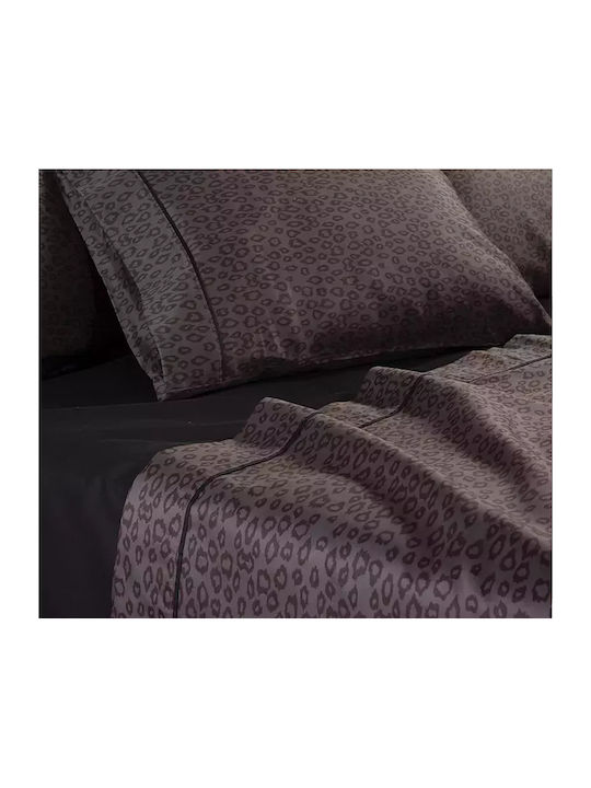 Nef-Nef Homeware Sheet Sets Queen 240x270cm. Leonar Anthracite 4pcs