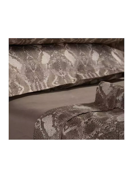 Nef-Nef Homeware Viper Σετ Σεντόνια Υπέρδιπλα 240x270εκ. Beige (4τμχ)